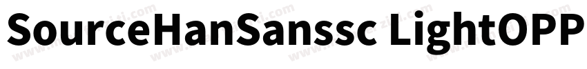 SourceHanSanssc LightOPPOSans BSour字体转换